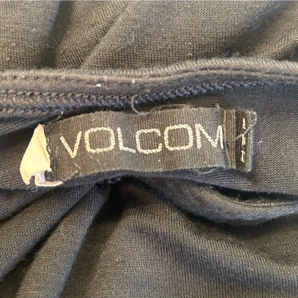 Super SEXY True to This Black Volcom Mini Dress Beach coverup Medium - Picture 4 of 6